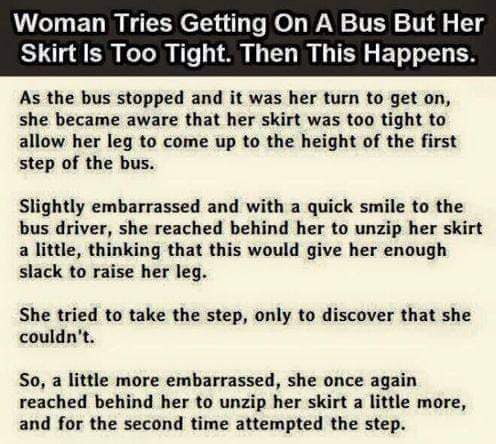 Woman tries..
