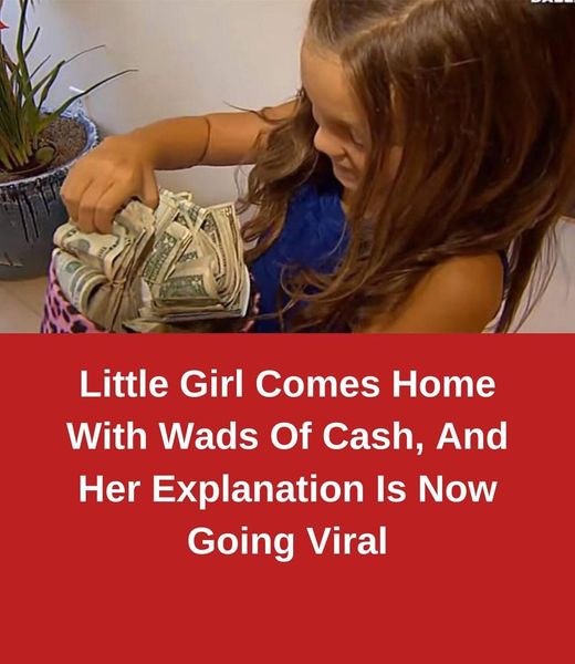 Little Girl Comes Home With Wads Of Cash, And Her Explanation Is Now Going Viral