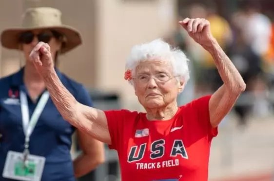 Great-grandmother, 105, breaks world record for fastest 100-meter run at US Senior Games