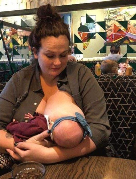 Texas mom breastfeeds newborn son at a restaurant, then stranger asks her to do something you won’t believe